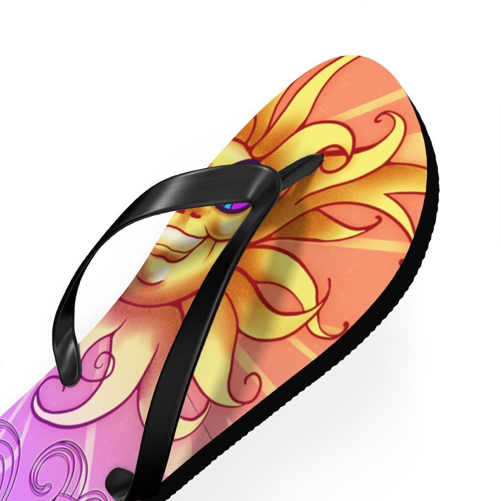 Sun - Peace Out - Unisex Flip Flops Shoes Printify