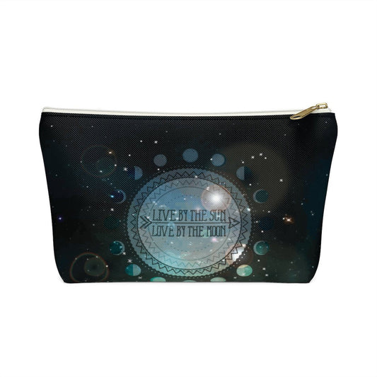 Accessory Pouch w T-bottom Bags Printify White Small