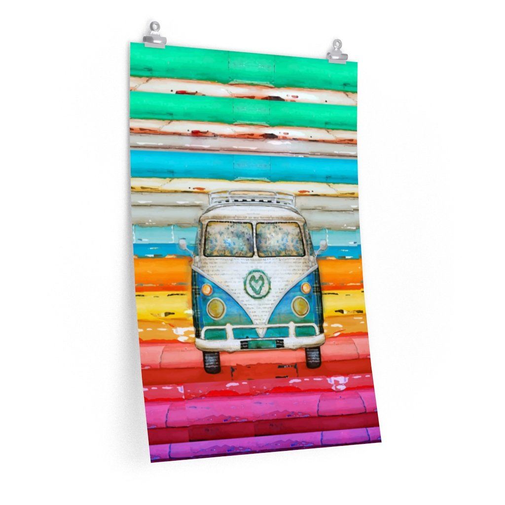Hippie Van - Premium Matte vertical posters Poster Printify 20β³ Γ 30β³ CG matt