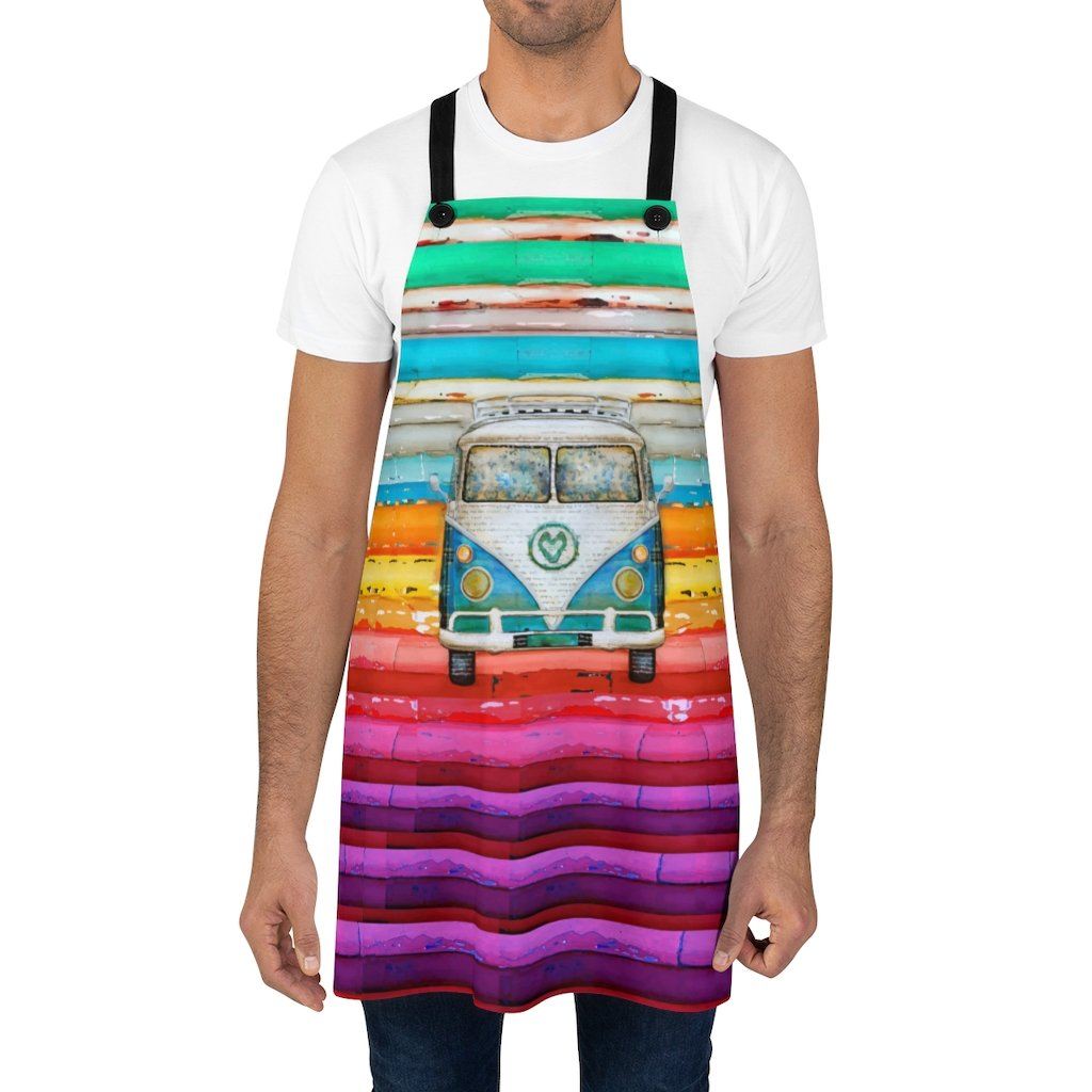 Hippie Van - Apron Accessories Printify