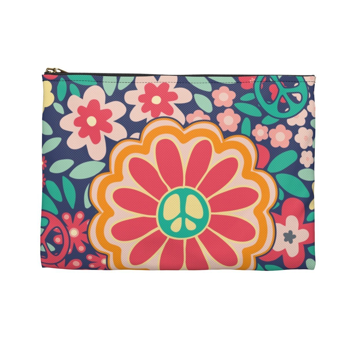 Flower Power Accessory Pouch Bags Printify