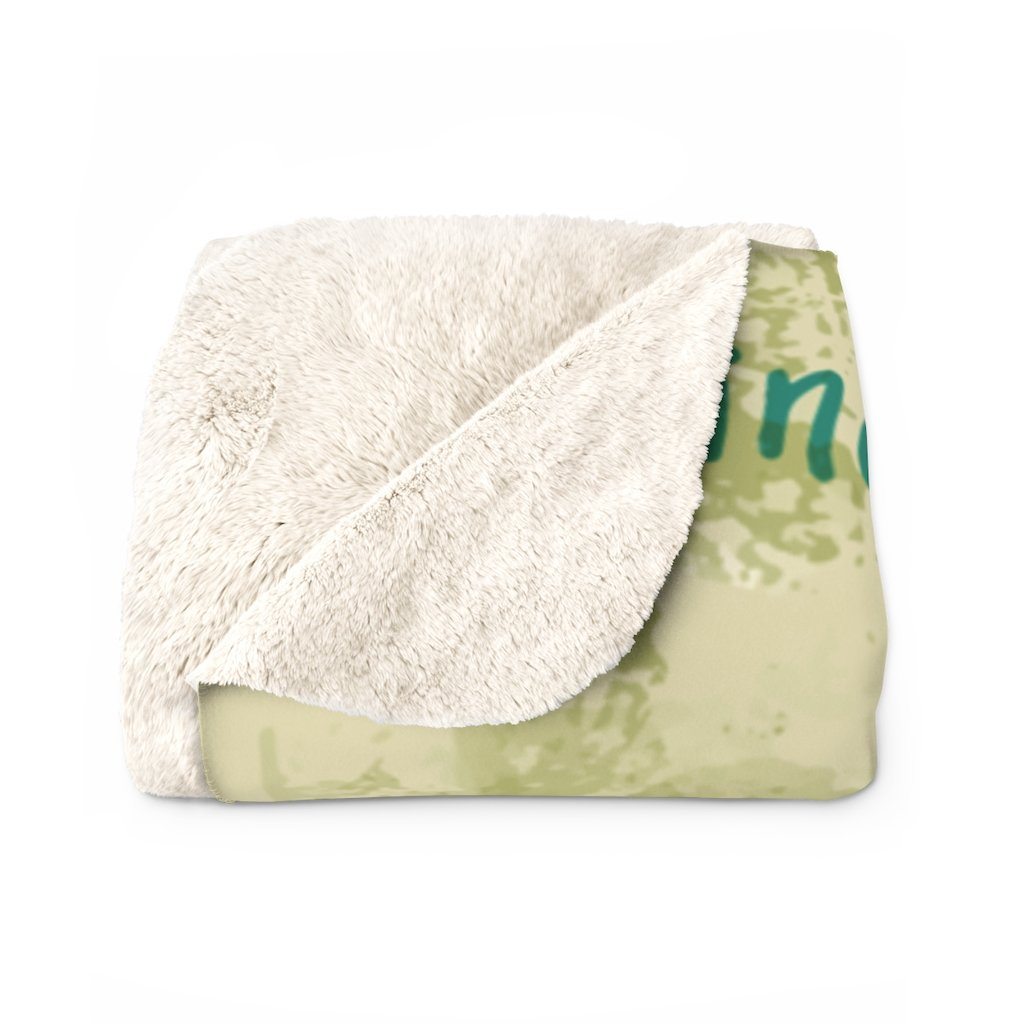 Imagine Sunflower - Sherpa Fleece Blanket Home Decor Printify