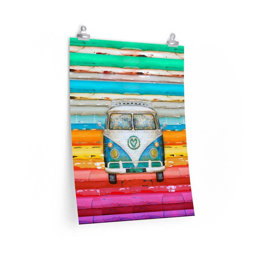 Hippie Van - Premium Matte vertical posters Poster Printify 18β³ Γ 24β³ CG matt