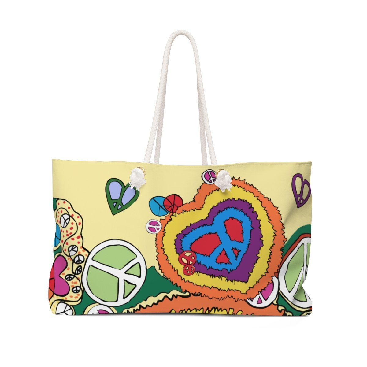 Smiley Face Weekender Tote Bag