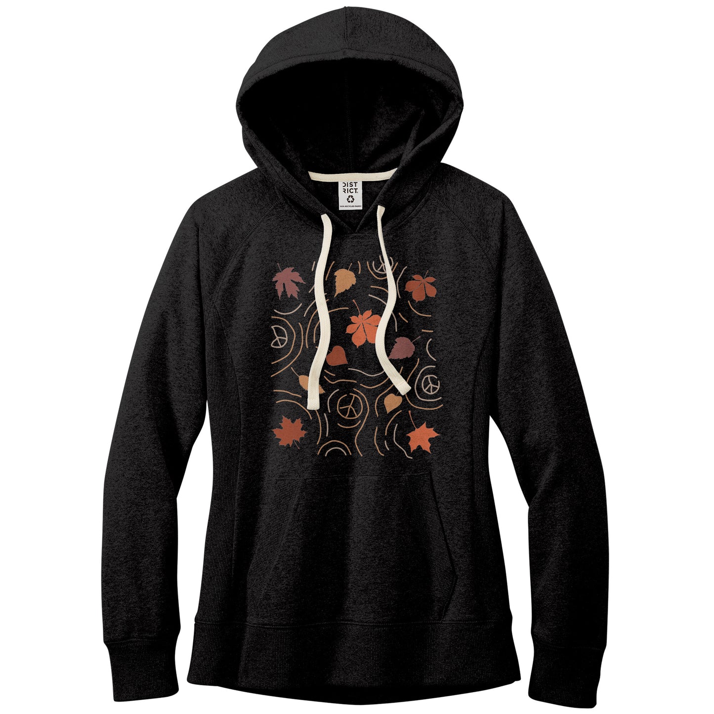 Autumn Leaves In The Wind Women's Re-Fleece Hoodie