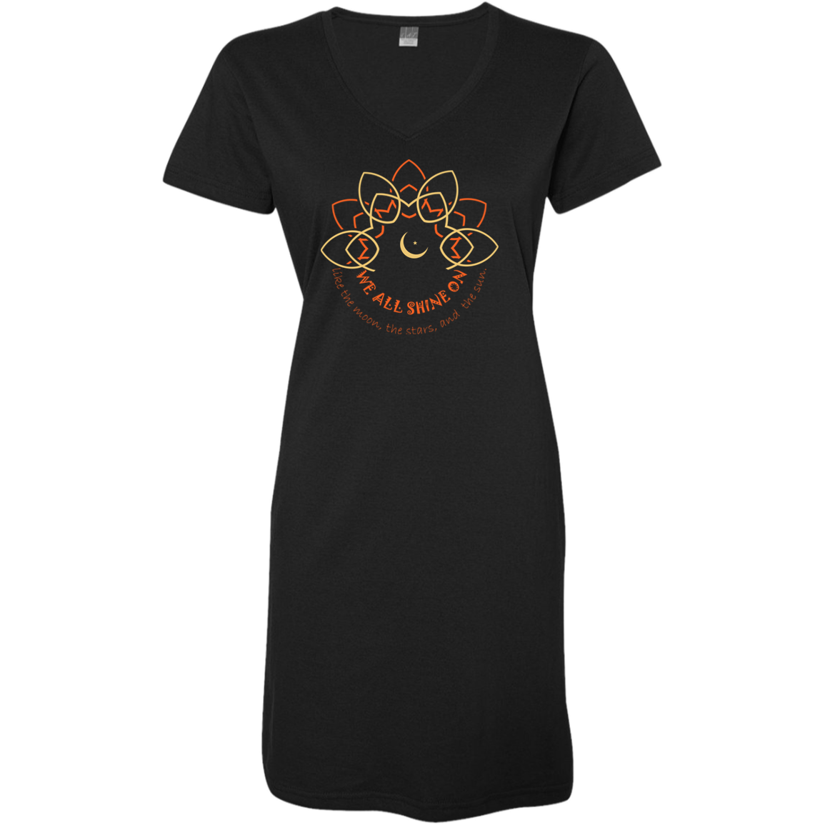 We All Shine On Ladies' V-Neck Fine Jersey Cover-Up