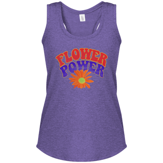 Flower Power Women's Perfect Tri Racerback Tank