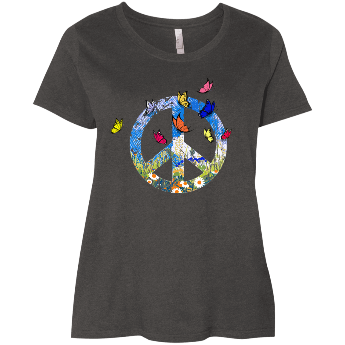 Spring Butterflies Ladies' Curvy T-Shirt
