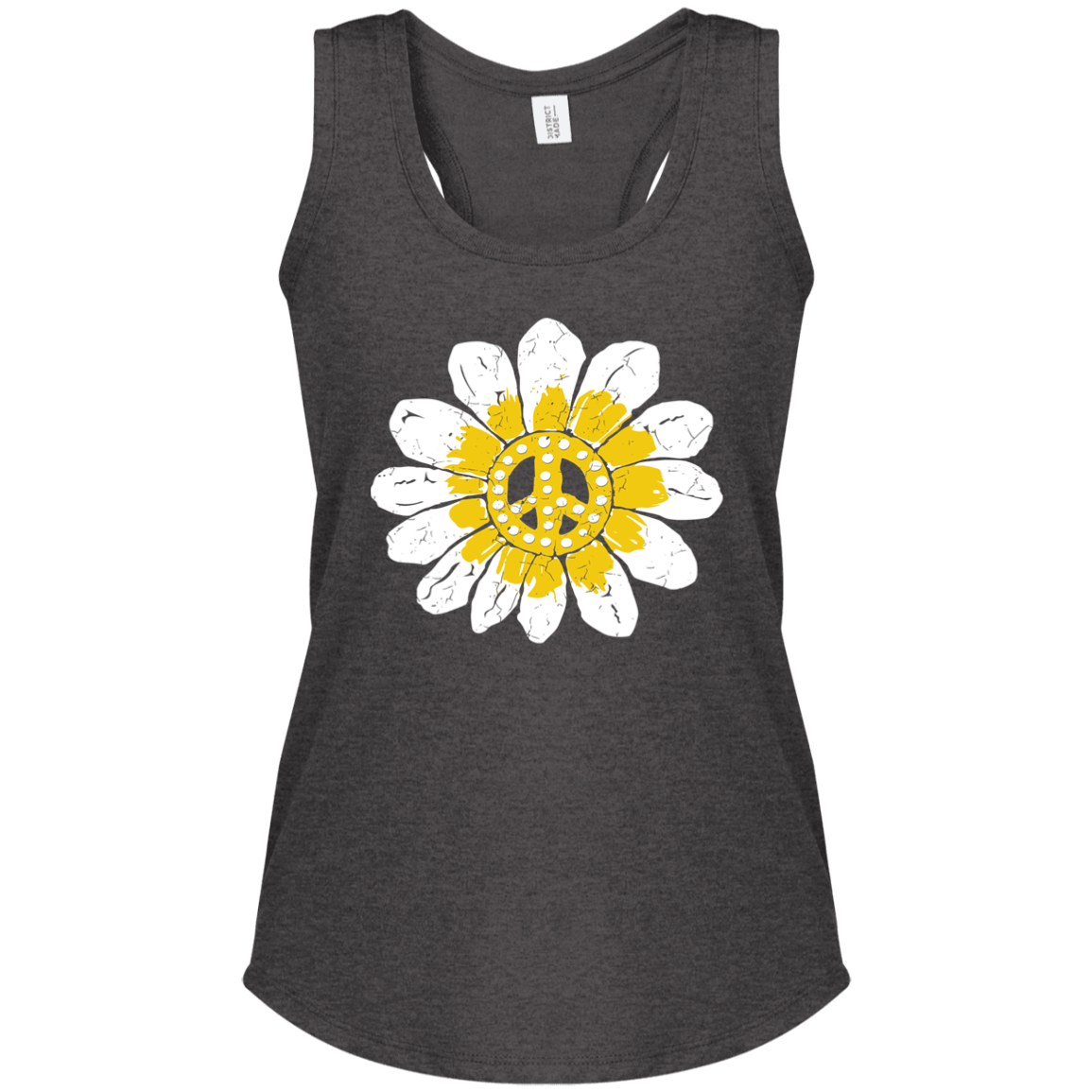 Peace Flower Women's Perfect Tri Racerback Tank