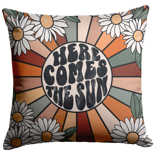 Here Comes The Sun Retro Pillows And Covers