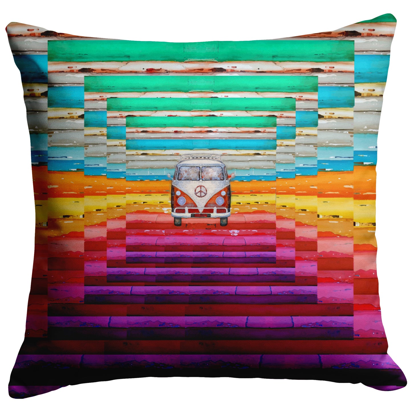 Hippie Van Pillows And Covers