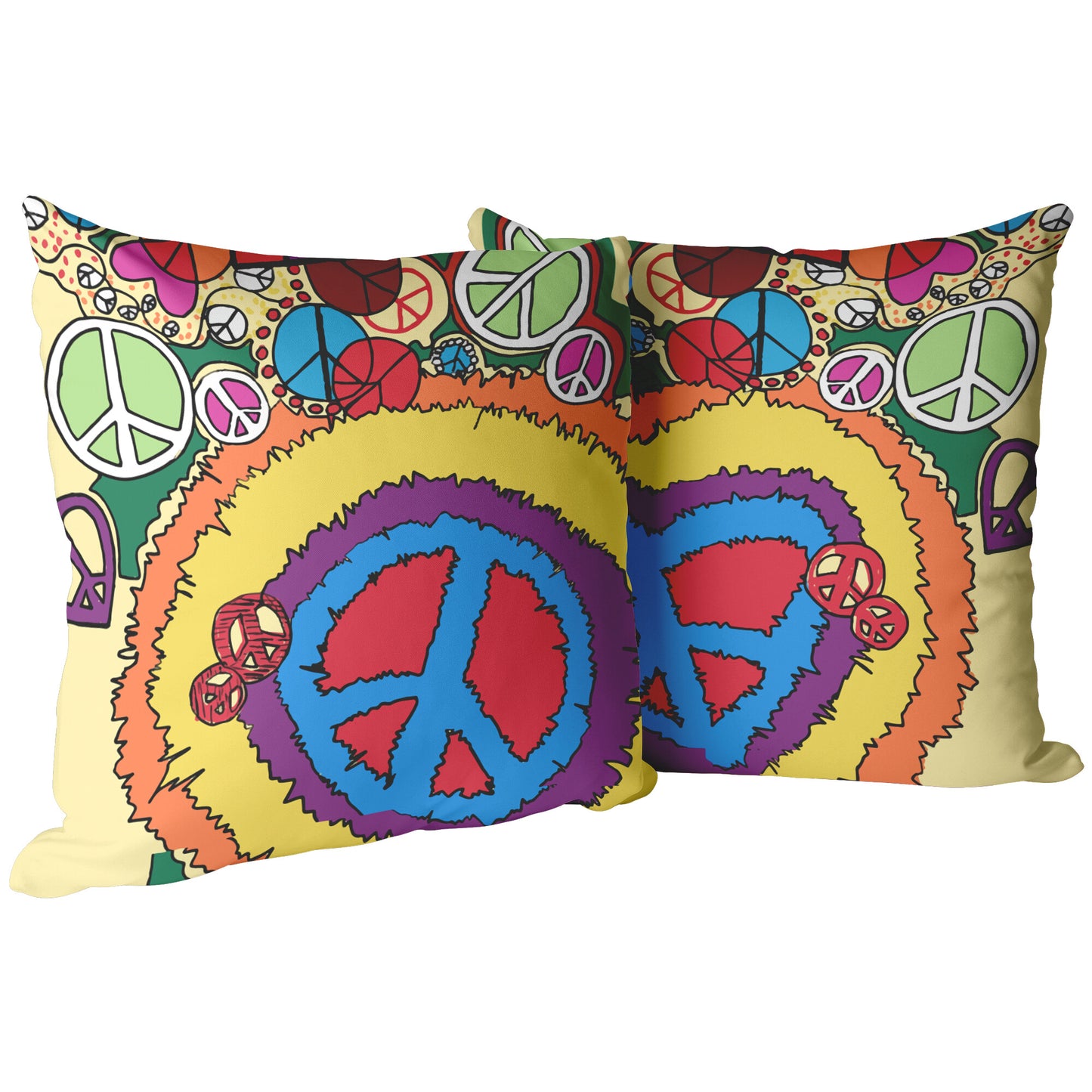 Peace And Love Pillows And Covers