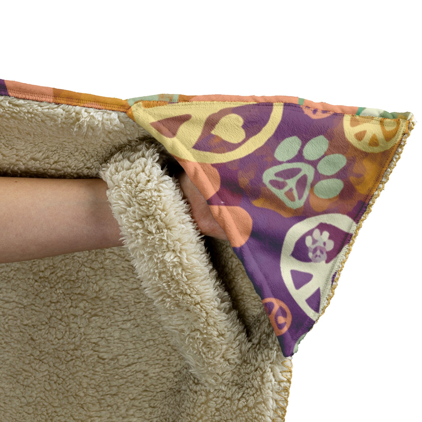 Peace Paws Hooded Blanket