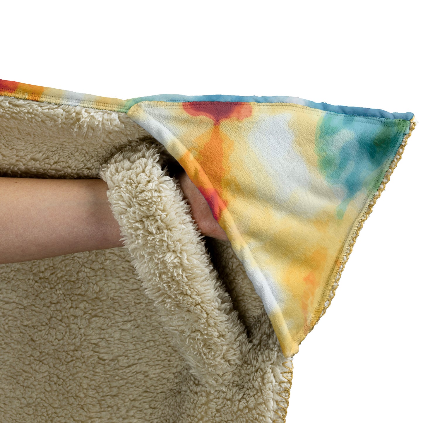 Snowflake Peace Sign Hooded Blanket