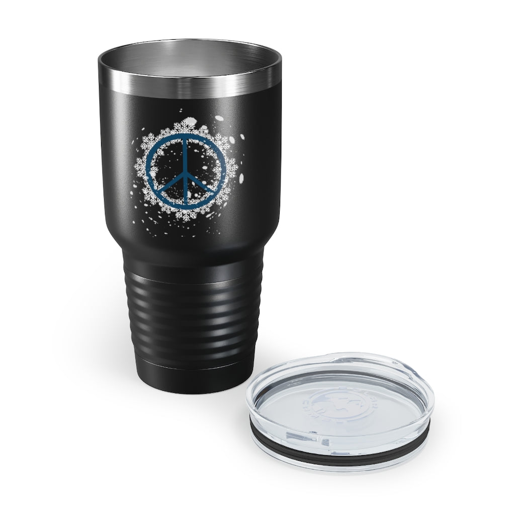 Snow Peace Sign- Tumbler, 30oz