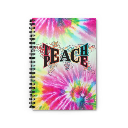 Teach Peace - Spiral Notebook - Ruled Line Paper products Printify Spiral Notebook 