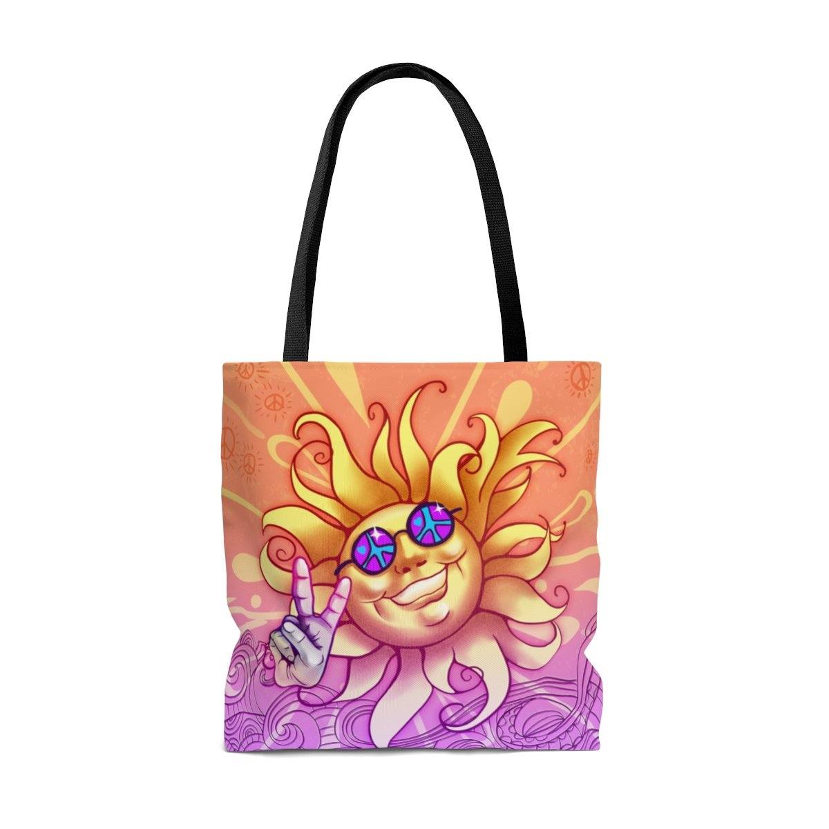 Peace Out AOP Tote Bag Bags Printify