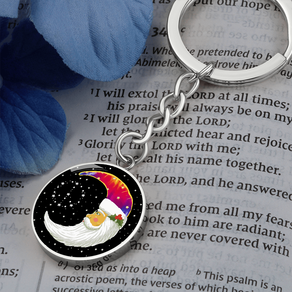 Moon Child Holiday Keychain