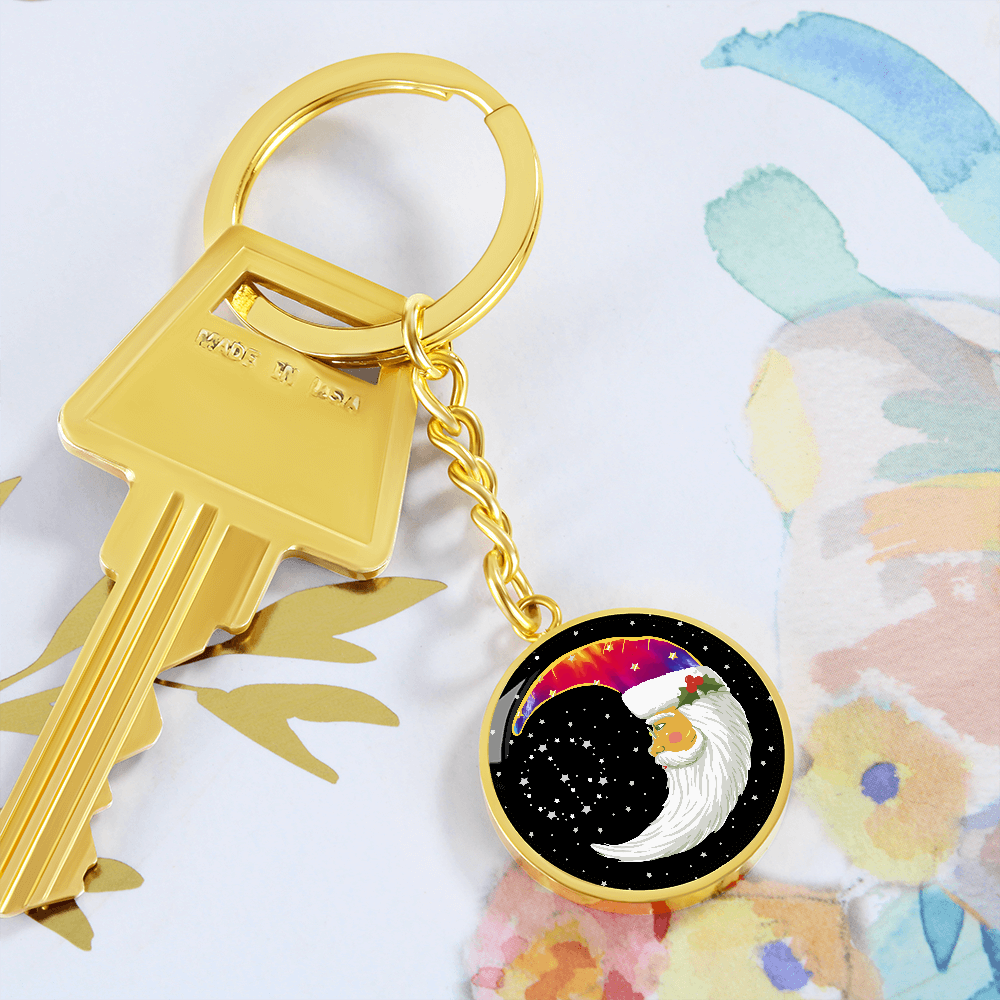 Moon Child Holiday Keychain