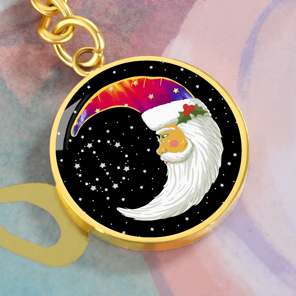 Moon Child Holiday Keychain
