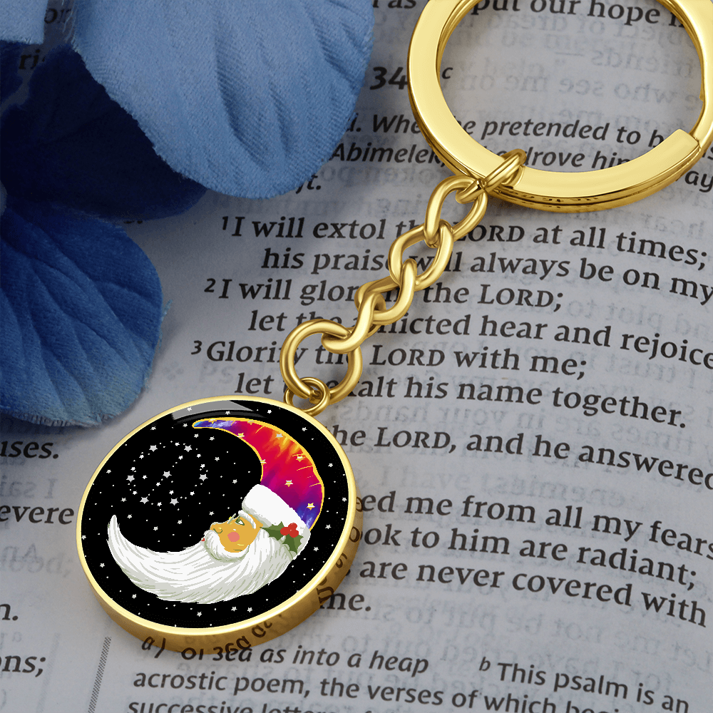 Moon Child Holiday Keychain