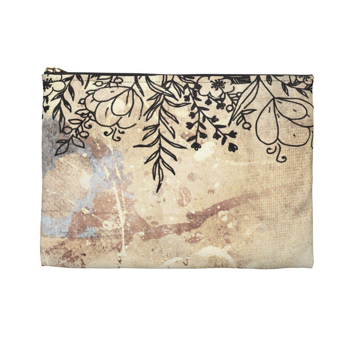 Boho Floral Accessory Pouch Bags Printify