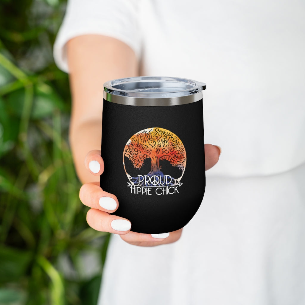 Proud Hippie Chick- Wine Tumbler