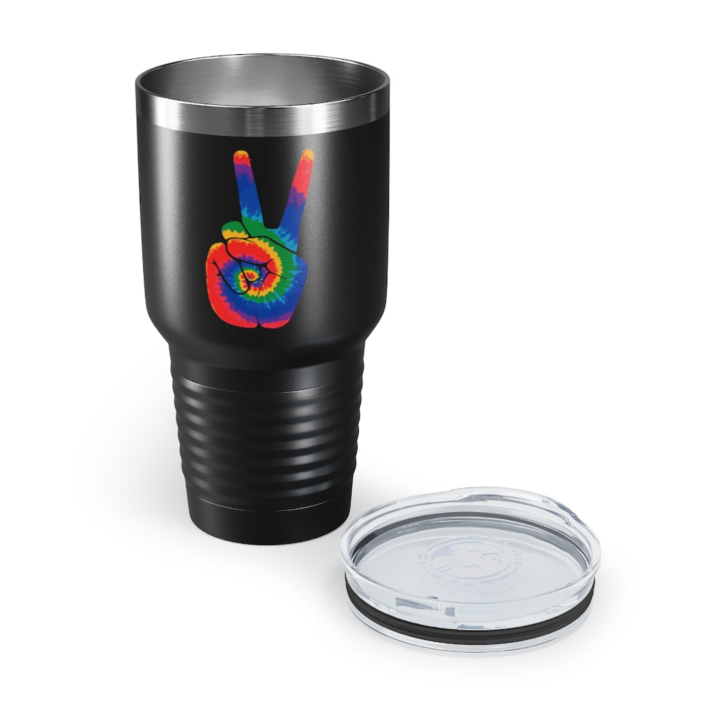 Tie Dye Peace Sign- Tumbler, 30oz