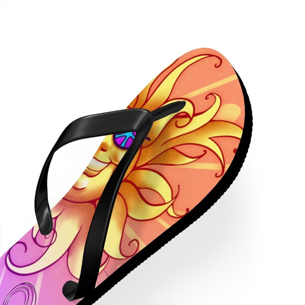 Sun - Peace Out - Unisex Flip Flops Shoes Printify