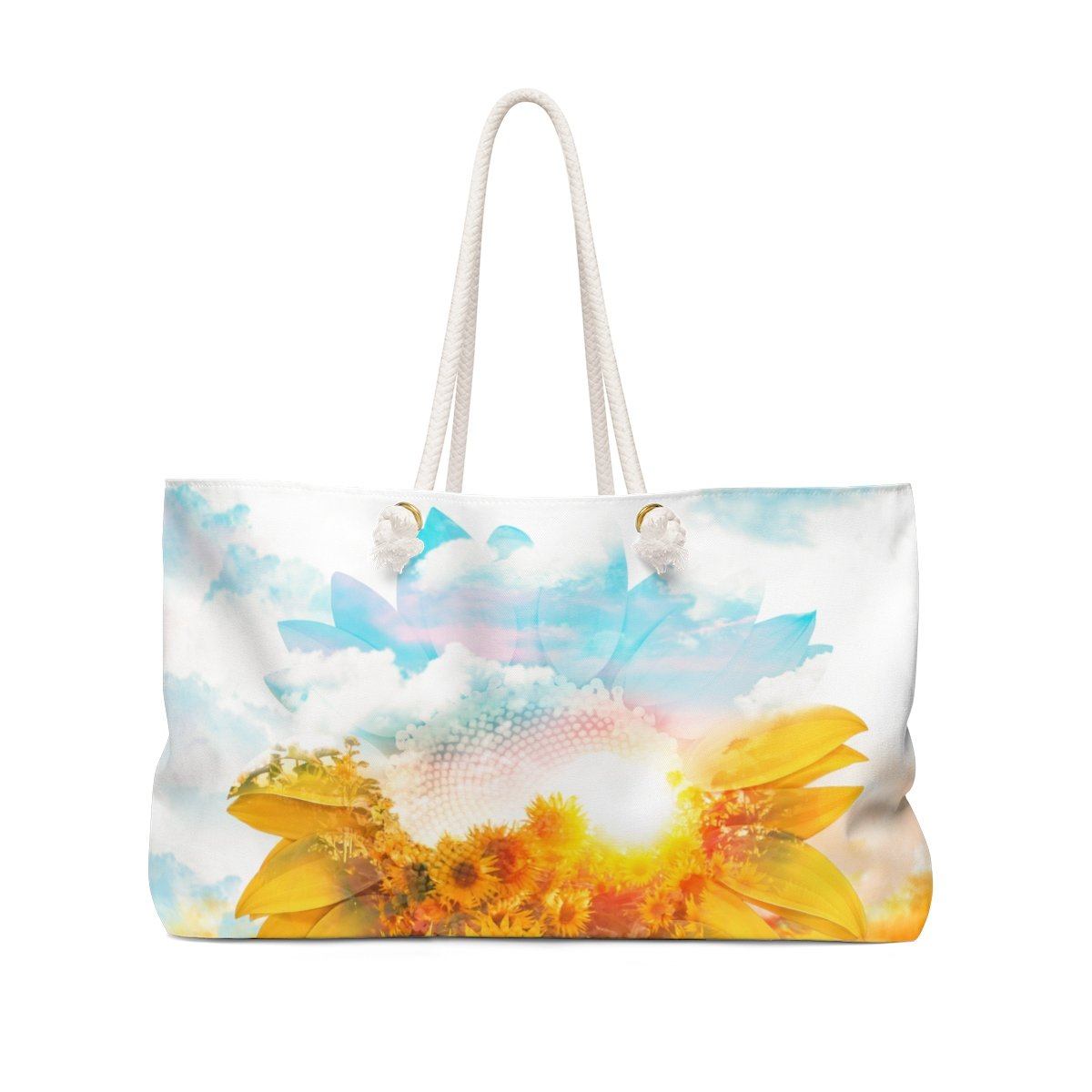 Imagine Sunflower - Weekender Bag Bags Printify 