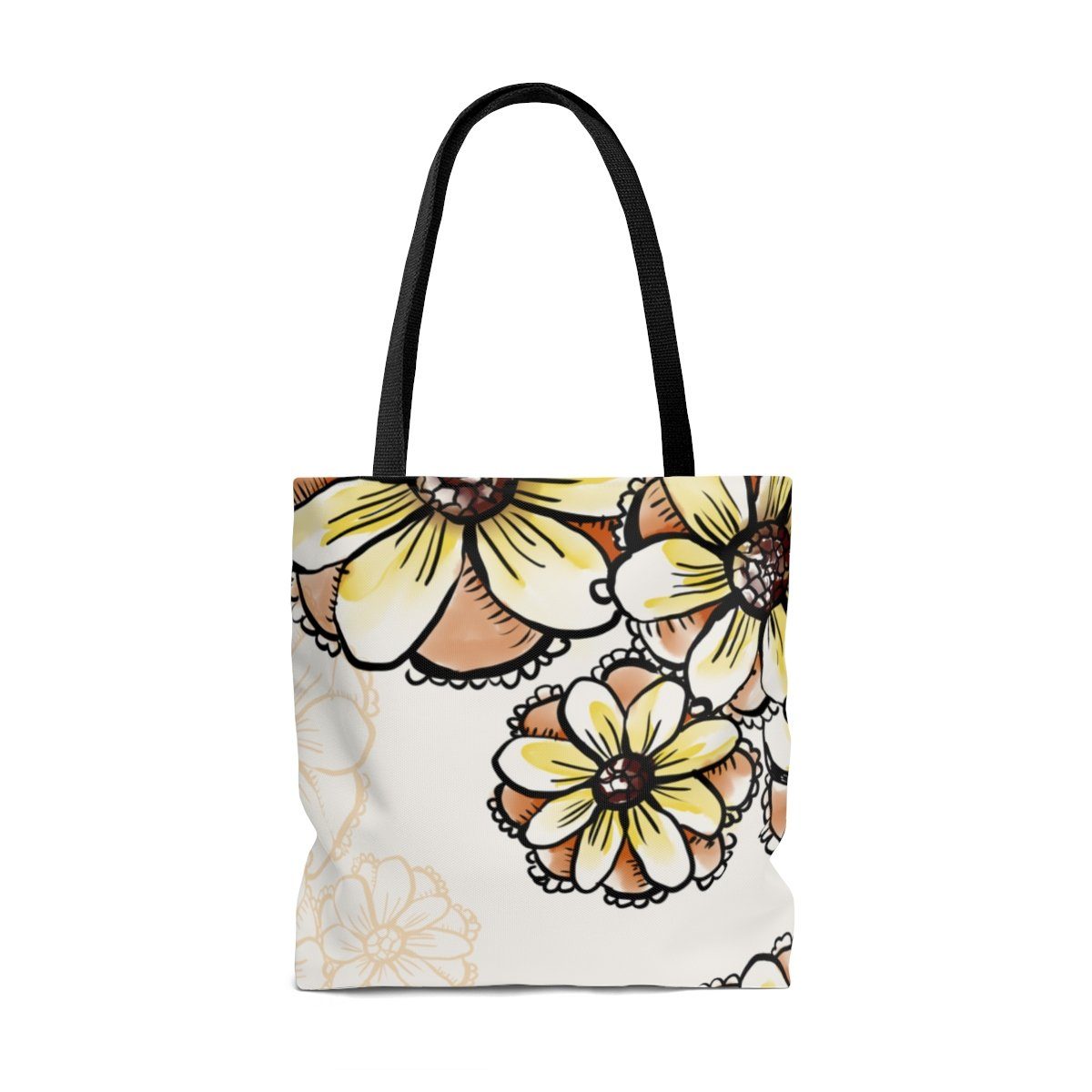 Boho Floral AOP Tote Bag Bags Printify