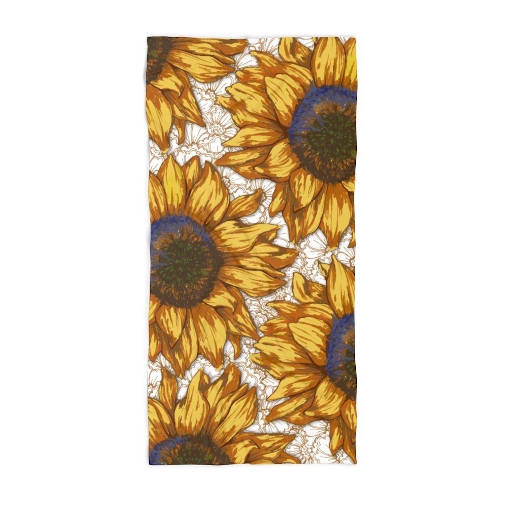Sunflower - Beach Towel Home Decor Printify 30x60