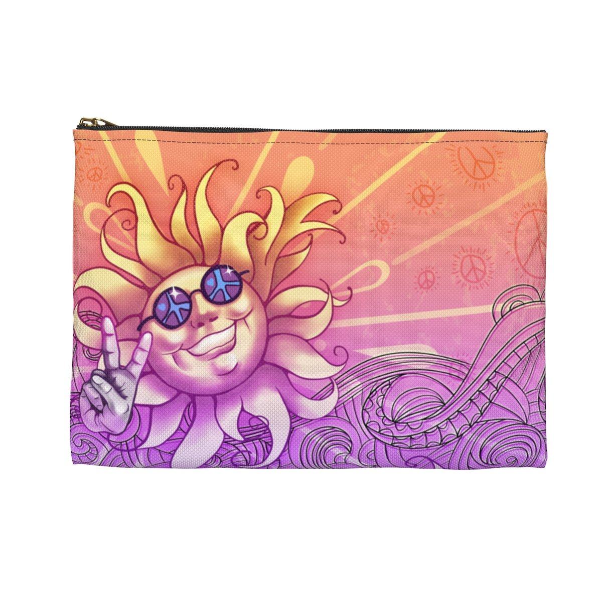 Peace Out Accessory Pouch Bags Printify
