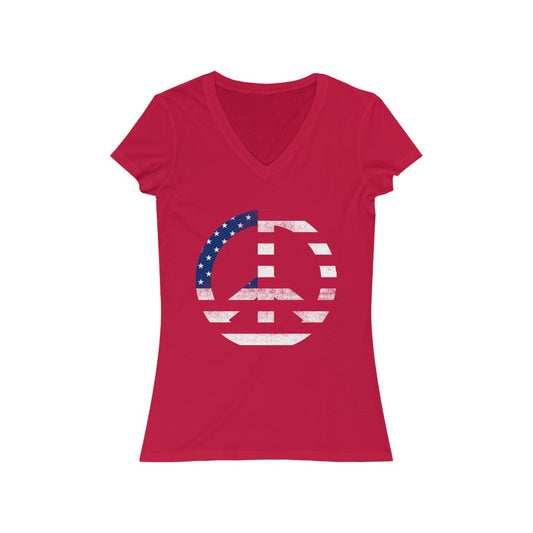 Women's Jersey Short Sleeve V-Neck Tee
