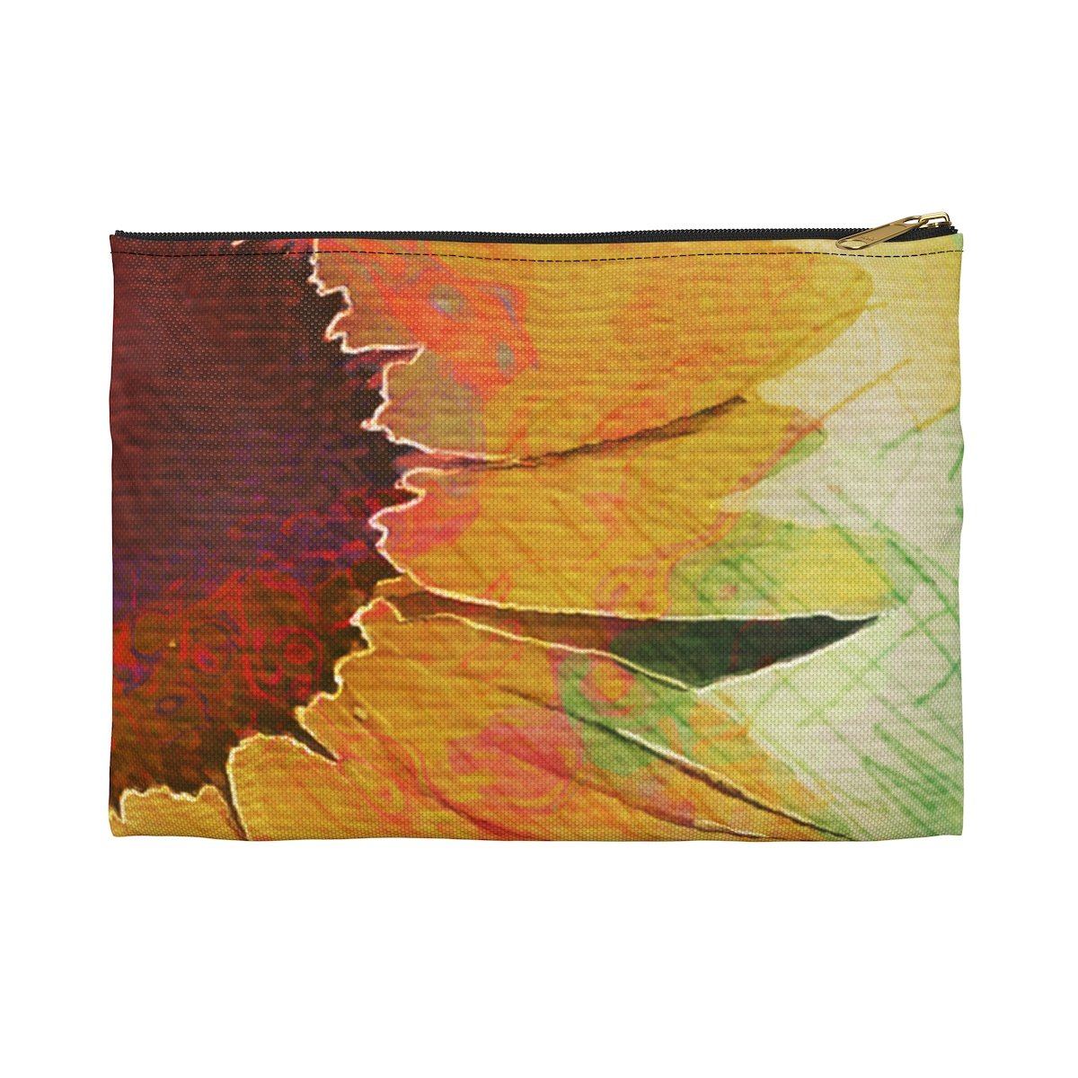 Sunny Day Accessory Pouch Bags Printify Small Black