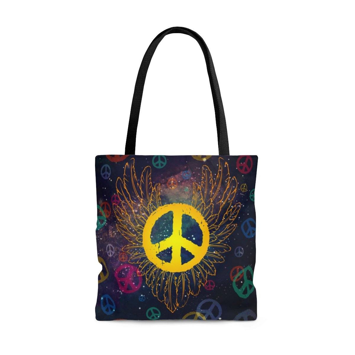Peace Wings AOP Tote Bag Bags Printify Large