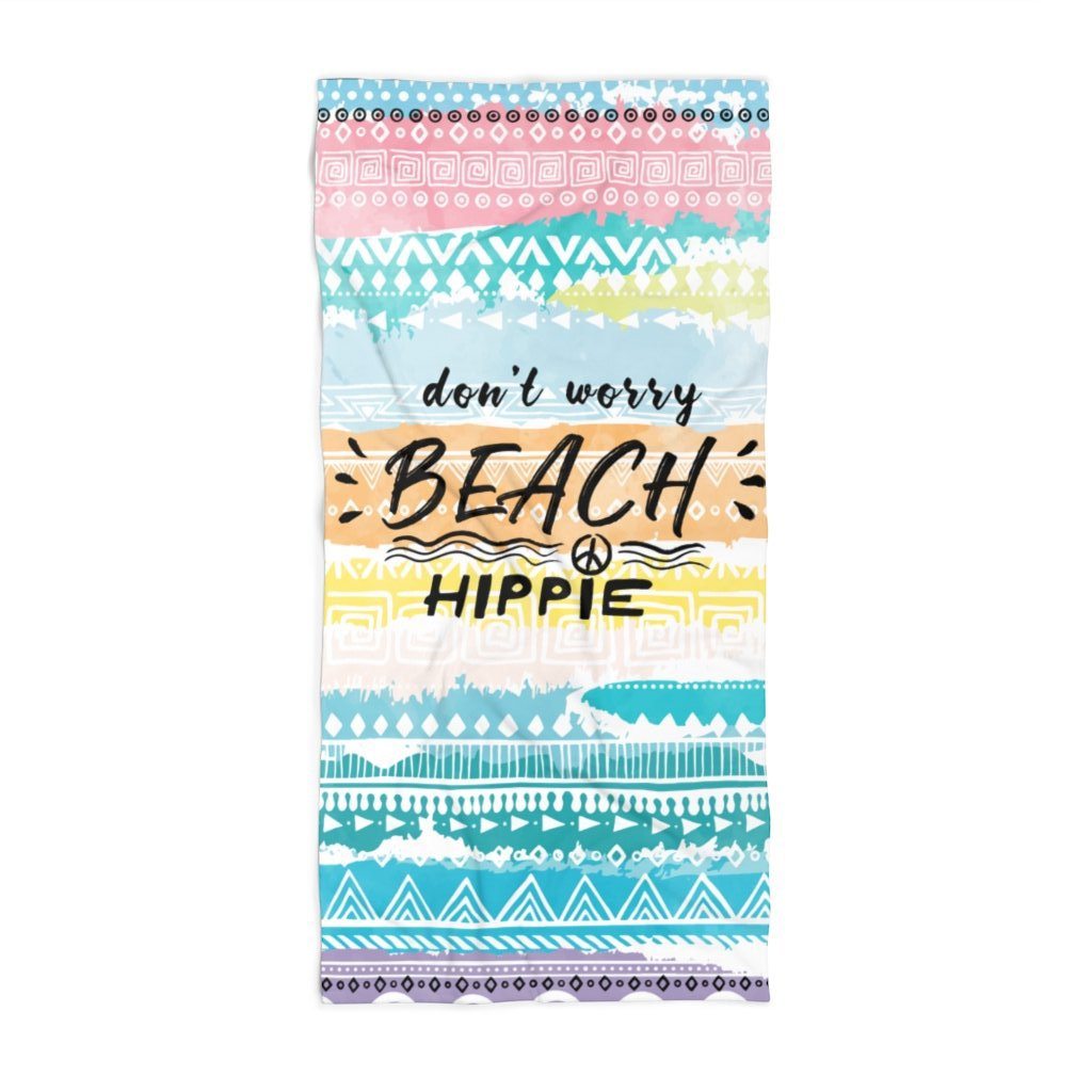Beach Hippie - Beach Towel Home Decor Printify