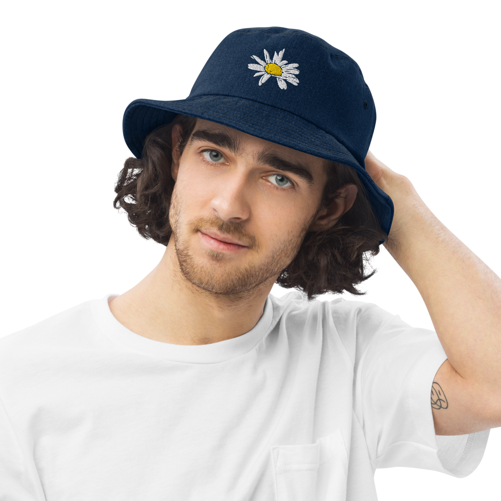 Daisy Denim bucket hat