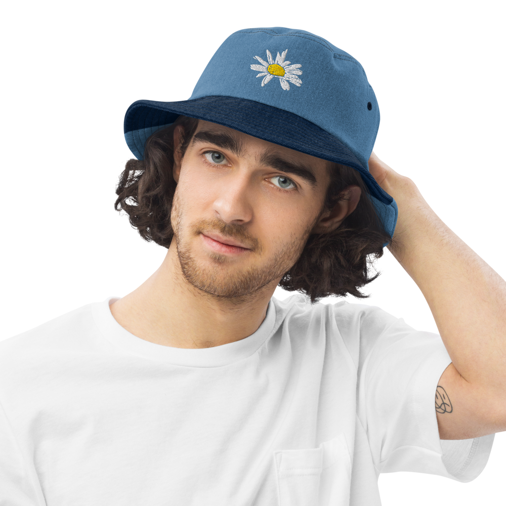 Daisy Denim bucket hat