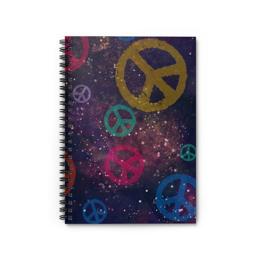 Peace Signs - Spiral Notebook - Ruled Line Paper products Printify Spiral Notebook