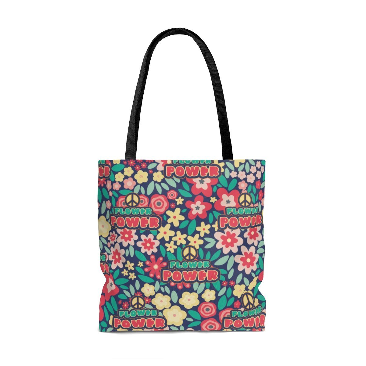 Flower Power AOP Tote Bag Bags Printify