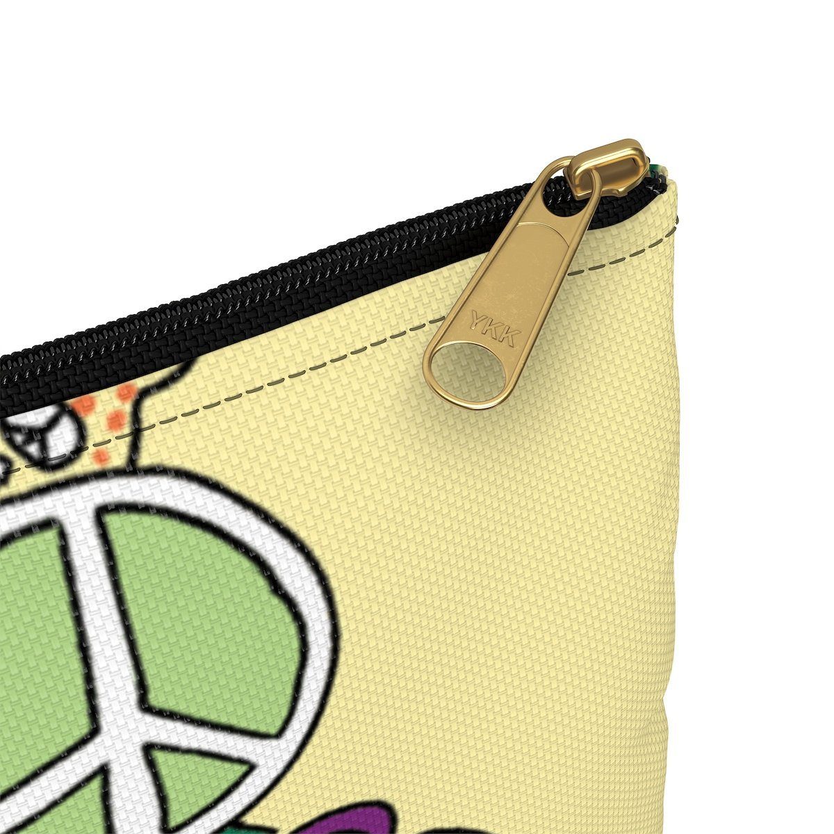Peace Love Accessory Pouch Bags Printify
