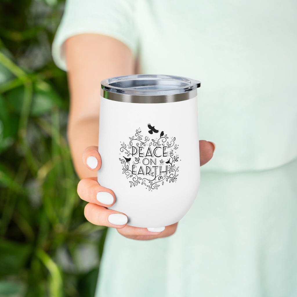 Peace On Earth- Wine Tumbler