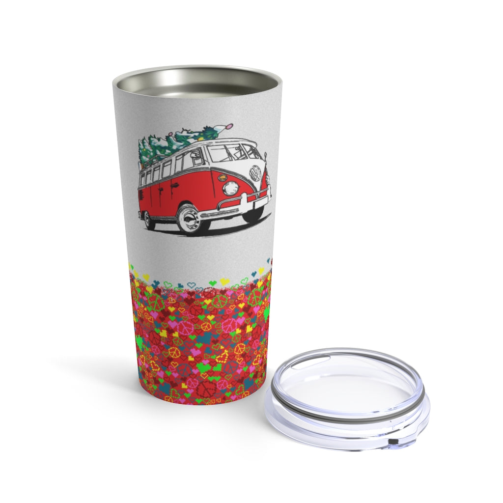 Peace Love Hippie Van- Tumbler 20oz
