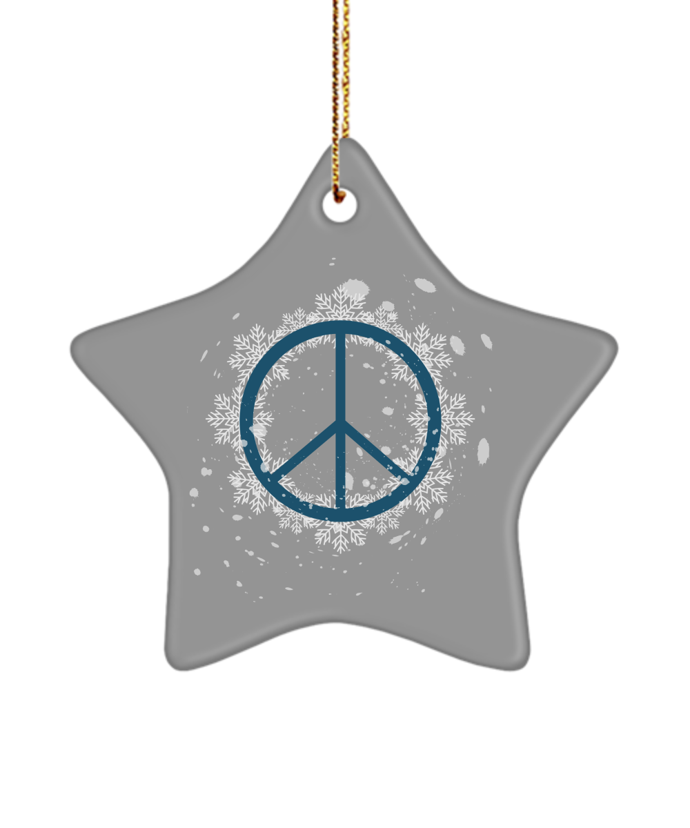 Snow Peace Sign