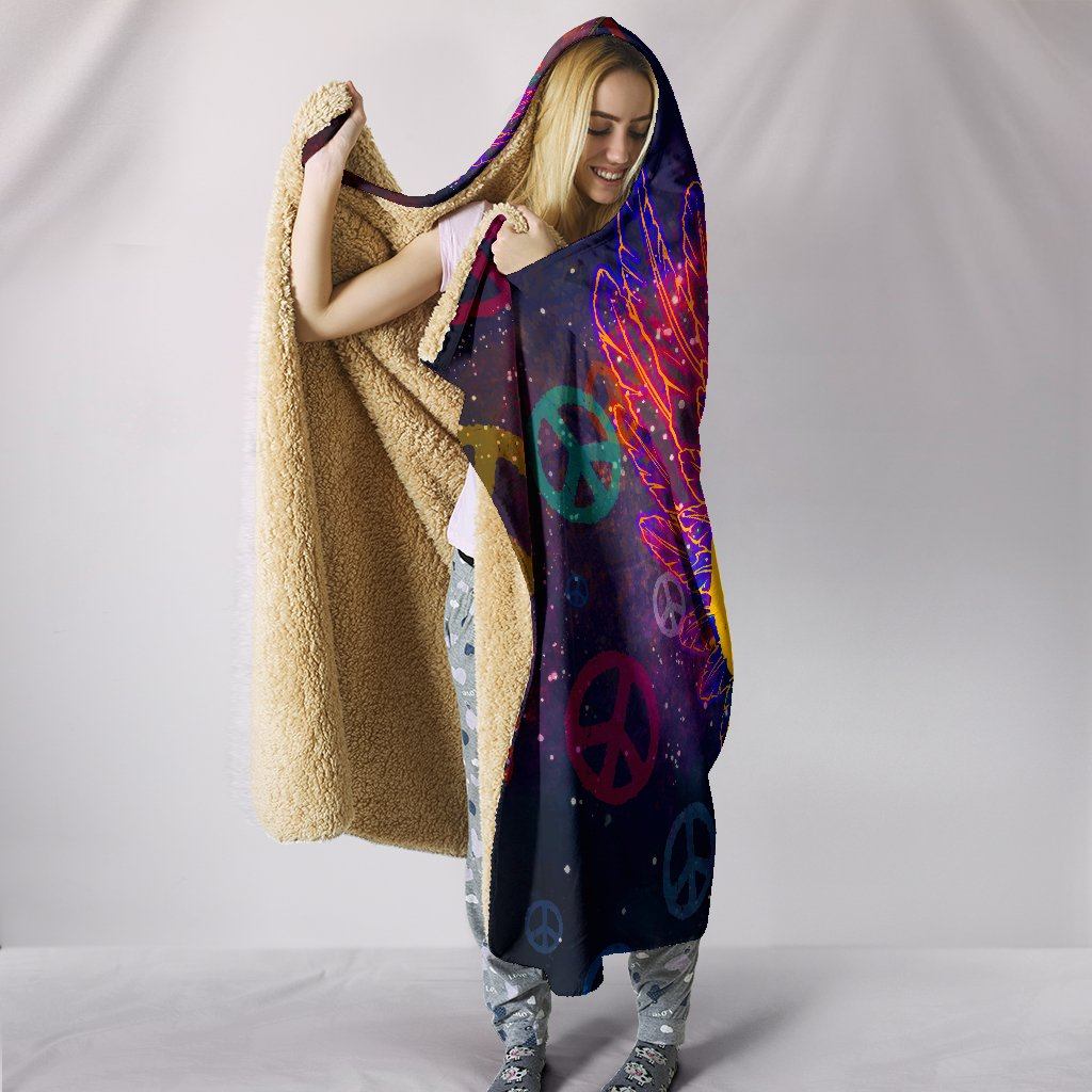 PEACE WINGS - HOODED BLANKET Heyjude Shoppe