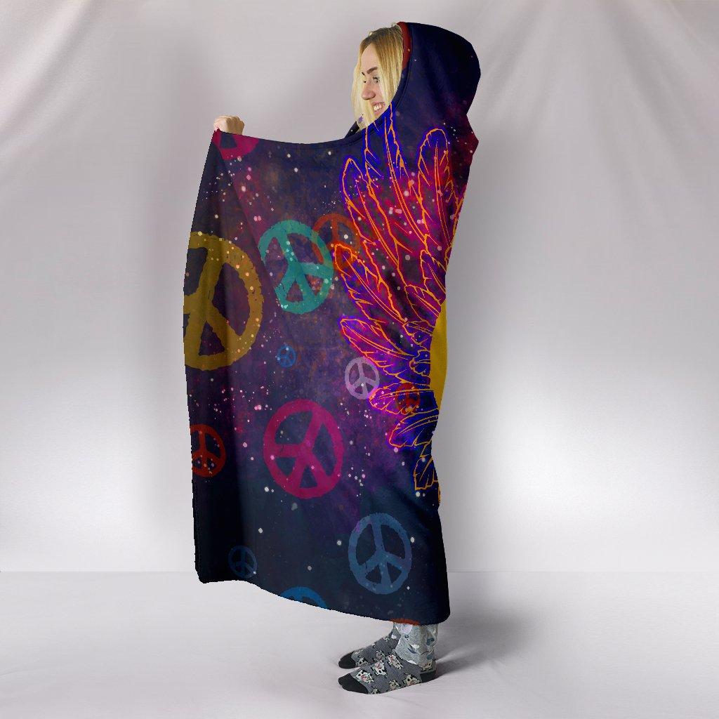 PEACE WINGS - HOODED BLANKET Heyjude Shoppe
