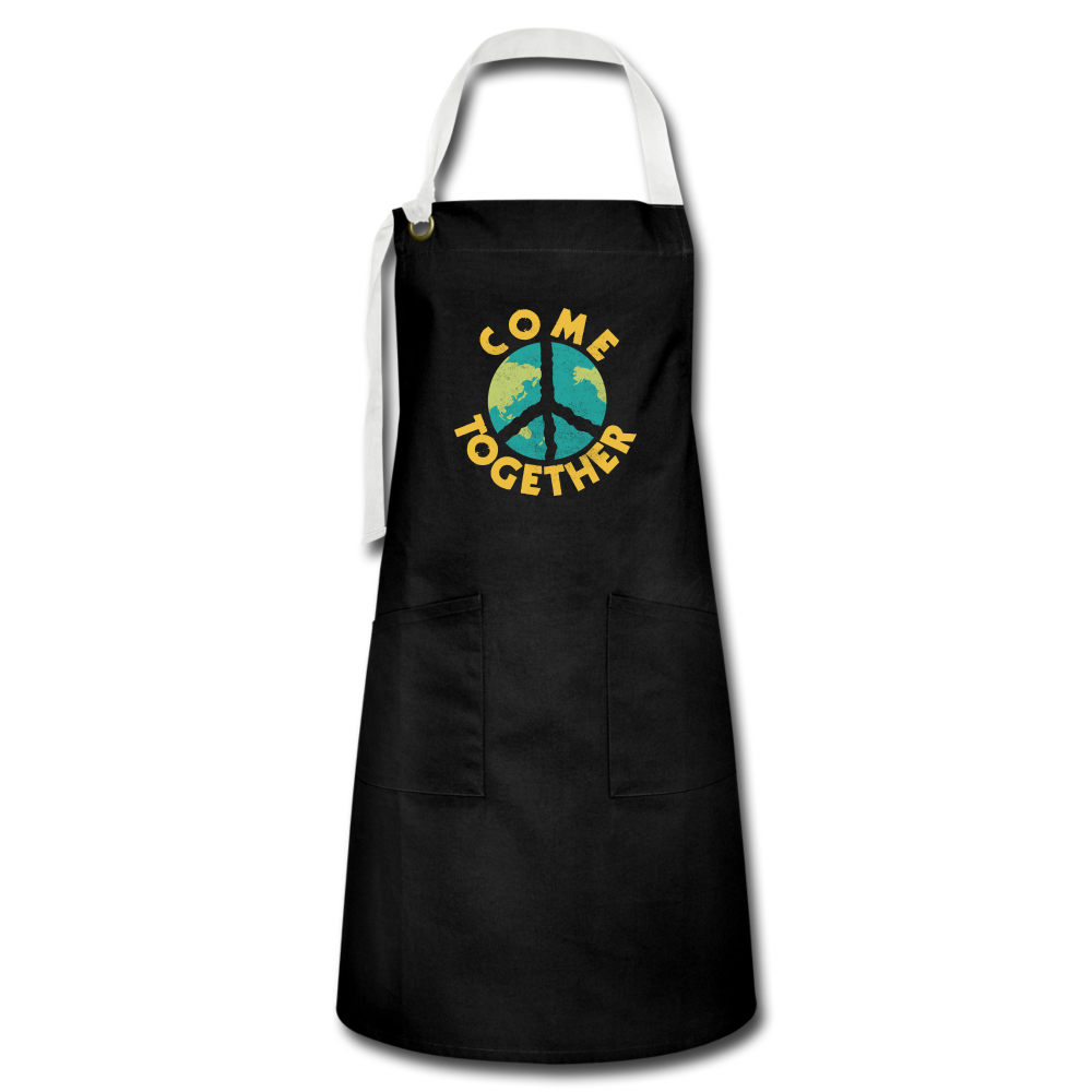 Come Together- Artisan Apron - black/white