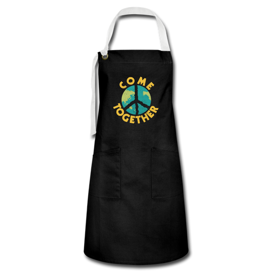 Come Together- Artisan Apron - black/white