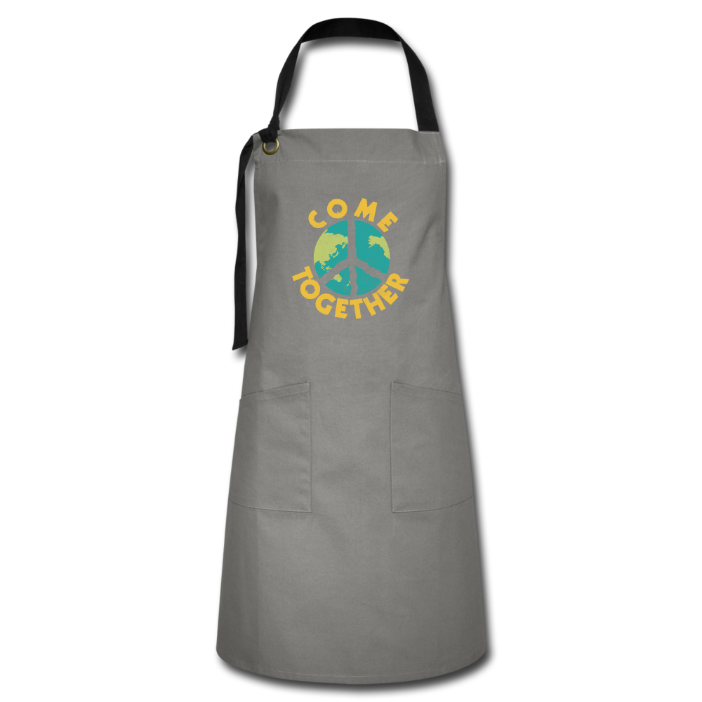 Come Together- Artisan Apron - gray/black
